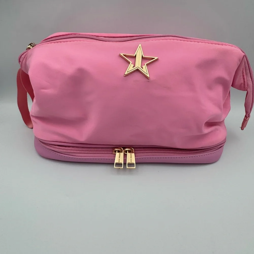 Jeffree Star Cosmetics Pink Travel Makeup Skincare Bag Brush‎ Organizer